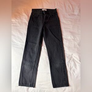 REFORMATION CYNTHIA HIGH RISE STRIAIGHT JEAN IN SEATTLE WASH, SIZE 24